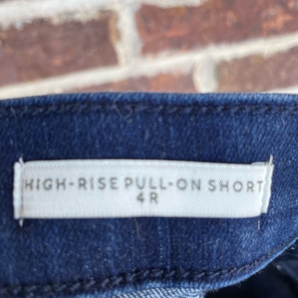 Ladies Dark Blue Wonderly High Rise Pull On Shorts Size 4 Factory Cut Off - Picture 8 of 10